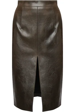 NINEMINUTES Claudia Leather Skirt