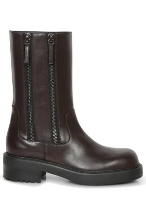 Giuseppe Zanotti Leather Flat Ankle Boots