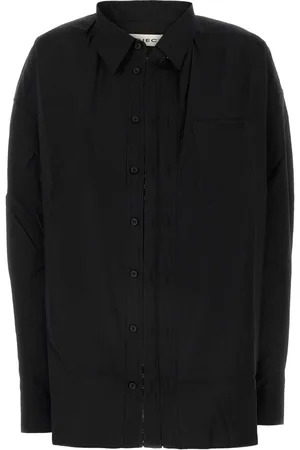 Y / PROJECT Black Poplin Oversize Shirt
