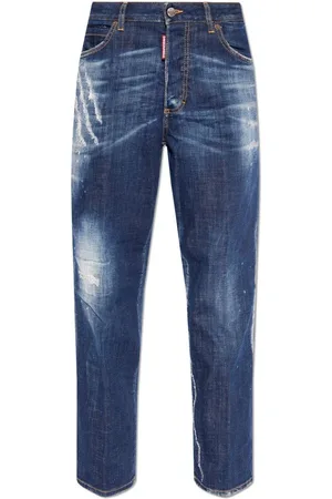 Dsquared2 Distressed Straight-leg Jeans