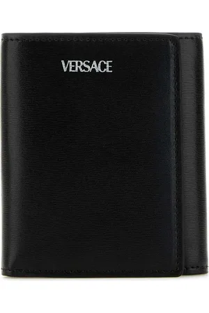 VERSACE Black Leather Wallet