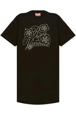 Kenzo Embellished Crewneck T-shirt Dress