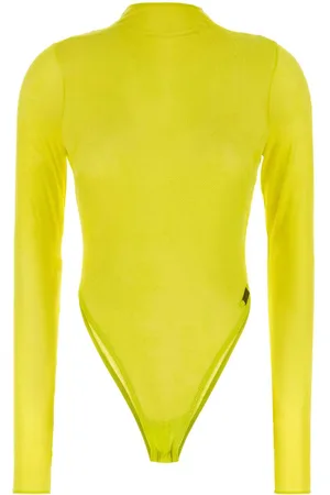 Diesel Fluo Yellow Stretch Nylon X Savage X Fenty Bodysuit