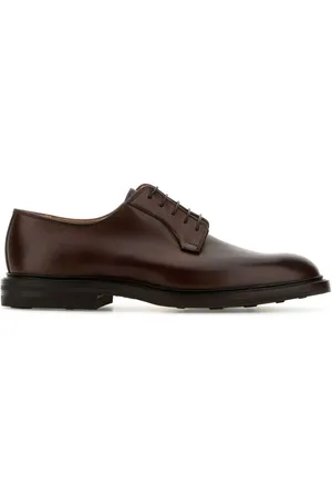Crockett & Jones Brown Leather Lanark 3 Lace-up Shoes