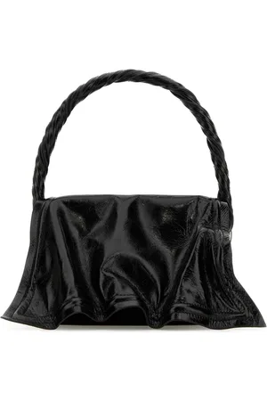 Y / PROJECT Black Leather Handbag