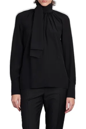 Givenchy 4g Motif Tie Neck Blouse
