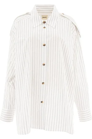 Khaite The Tamal Striped Button-up Shirt