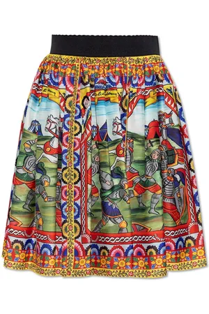 Dolce & Gabbana Carretto Patterned Mini Skirt