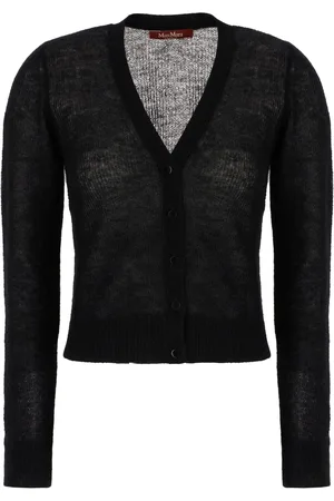 Max Mara Black Nylon Blend Cardigan
