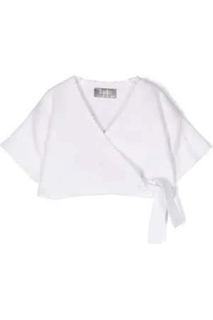 Il gufo Cross Cardigan With Short Sleeves