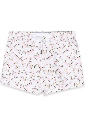 Lanvin Allover Logo Shorts