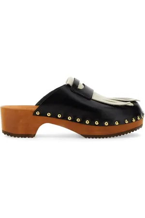 JEJIA Leather Clogs