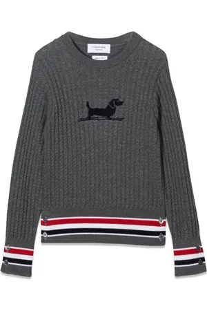 Thom Browne Baby Cable Crewneck Pullover