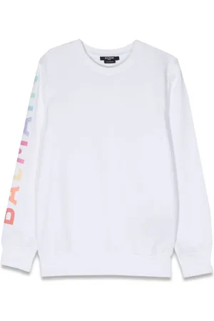 Balmain Sweatshirt Crewneck Logo On Sleeve