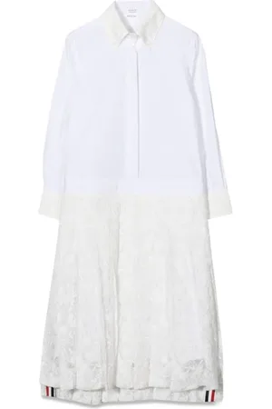 Thom Browne Pleated Bottom Shirtdress