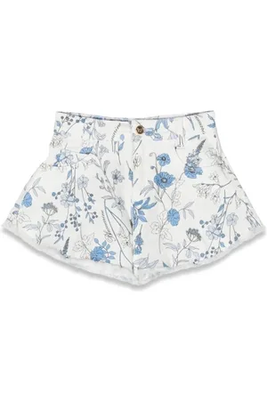 MISS BLUMARINE Shorts Flowers