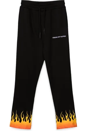 Vision Of Super Pants With Red Shaded Flames