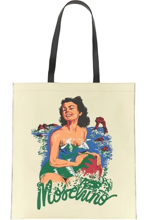 Moschino Hawaiian Print Tote Bag