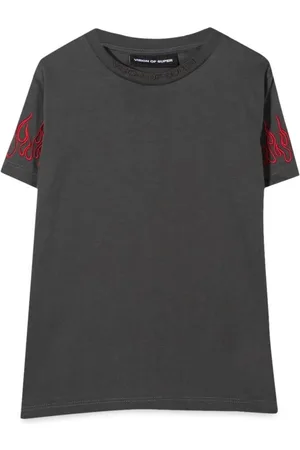 Vision Of Super M/c Embroidery Red Flames