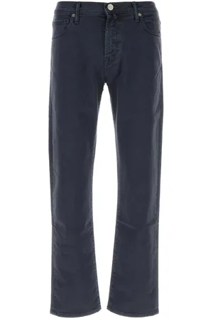 Incotex Navy Blue Stretch Denim Jeans