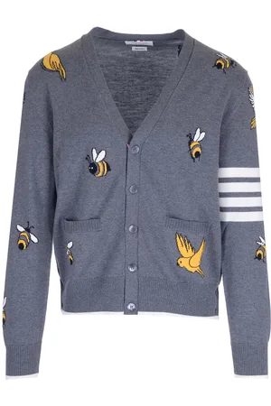 Thom Browne Cardigan With Birds And Bees