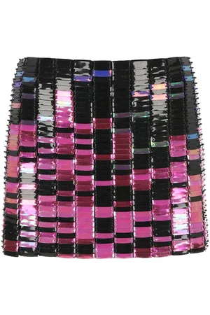 The Attico Sequin Embellished Mini Skirt