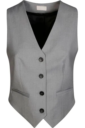 Liu Jo V-neck Buttoned Twill Waistcoat