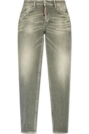 Dsquared2 Distressed Straight-leg Jeans