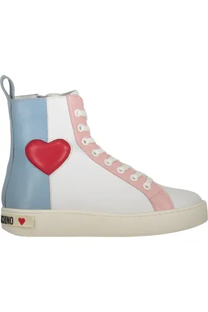 Moschino Leather High-top Sneakers