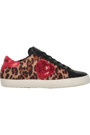 Moschino Logo Detail Leather Sneakers