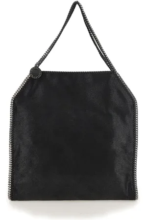 Stella McCartney Handbag With Diamond-like Chain And Logo Charm On The Front