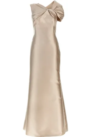 Alberta Ferretti Mikado Long Dress