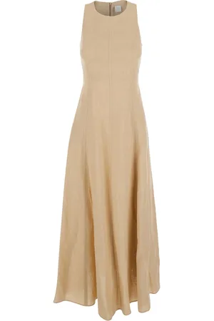ELEVENTY Long Sleeveless Dress In Linen Woman