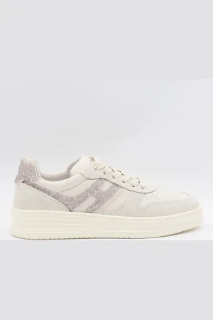 Hogan White Leather Sneakers