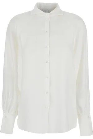 ELEVENTY Classic Collar Shirt In Viscose Blend Woman