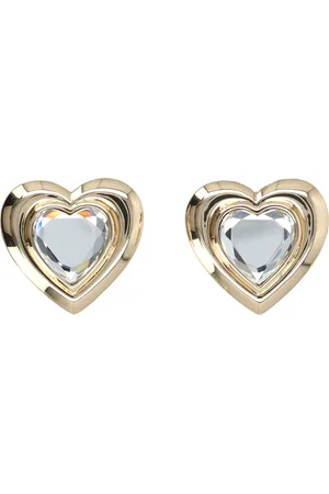 Self-Portrait Crystal Heart Earrings