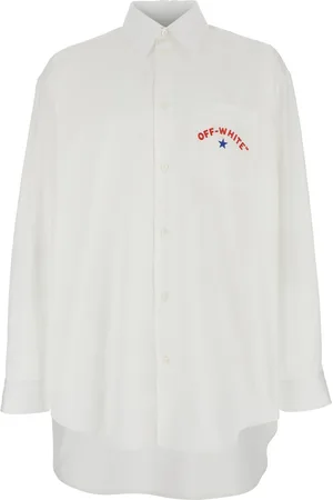 OFF-WHITE Star Arrow Shirt With Logo Detail On The Front And Maxi Logo Print On The Rear In Cotton Man