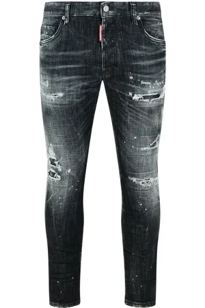 Dsquared2 Skater Bleached Cotton Jeans