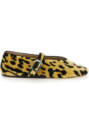 Le Monde Beryl Stella Ballerinas With All-over Leopard Print In Velvet Woman