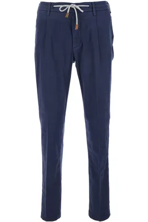ELEVENTY Drawstring Waist Pants In Cotton Man