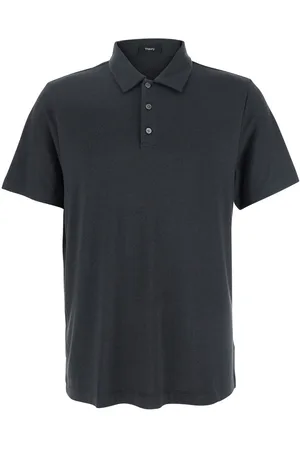 THEORY Polo Shirt With Classic Collar And Front Button Closure In Cotton Man