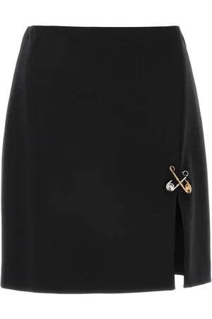 VERSACE Stretch Wool Skirt