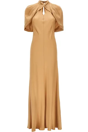 Alberta Ferretti Long Satin Dress