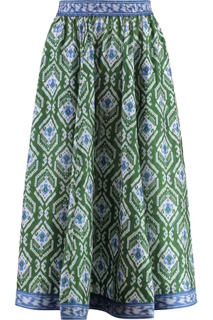 ZIMMERMANN Wyle Printed Silk Skirt