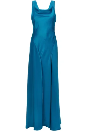 Alberta Ferretti Cut-out Satin Dress
