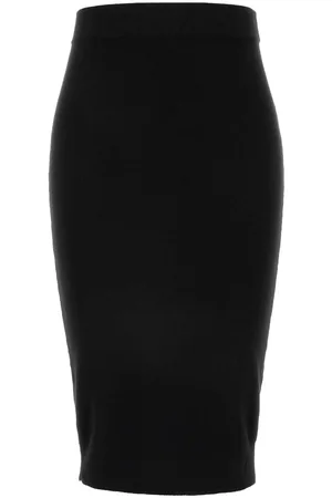 Saint Laurent Black Wool Skirt