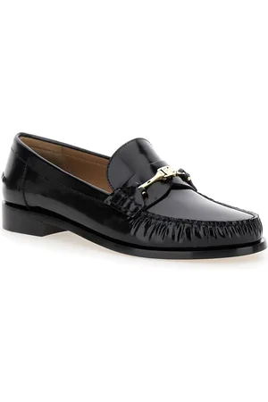 Salvatore Ferragamo Harry Slip-on Loafer With Chain Detail In Leather Woman