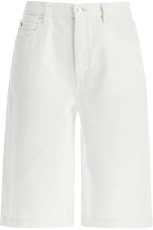 Frame Flared Denim Bermuda Shorts.
