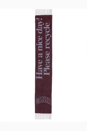 Ganni Scarf With Logo