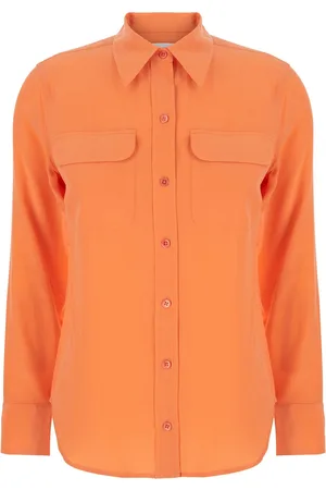 Equipment Signature Shirt With Pointed Collar In Silk Woman